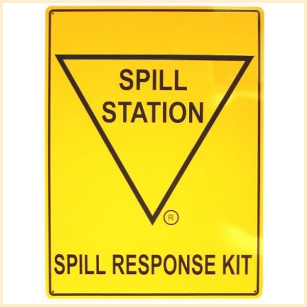 Signage Spill Station
