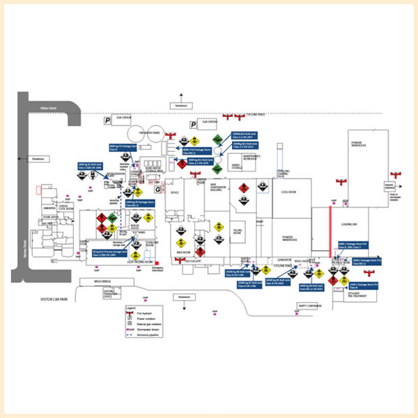 Dangerous Goods Location Map